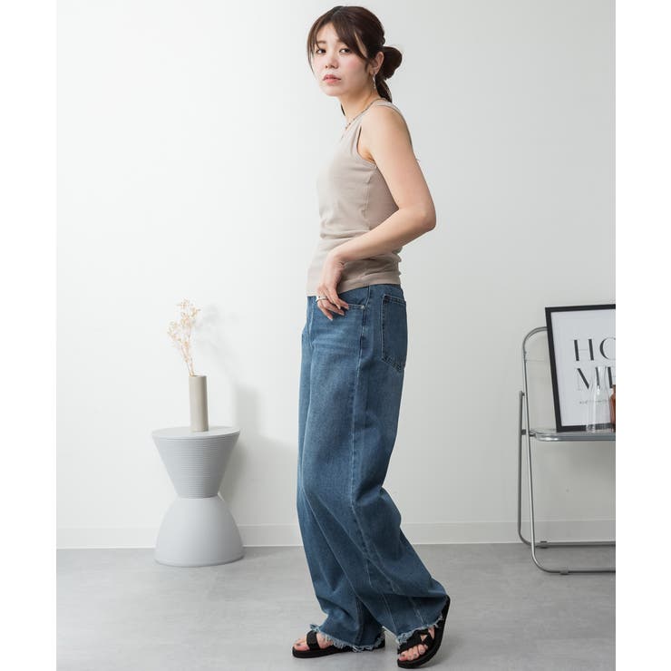 カップ付きコットンフライスタンクトップ | atONE | 詳細画像38 