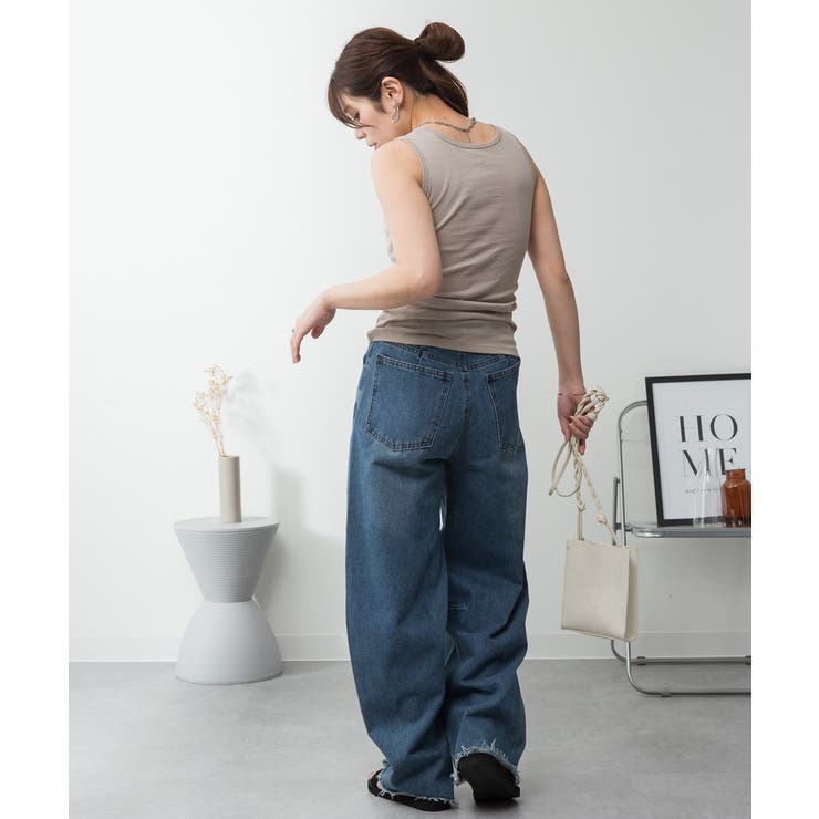 カップ付きコットンフライスタンクトップ | atONE | 詳細画像39 