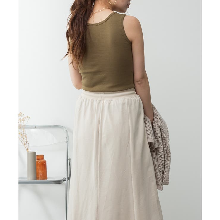 カップ付きコットンフライスタンクトップ | atONE | 詳細画像44 