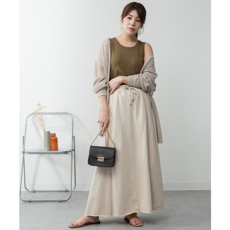 カップ付きコットンフライスタンクトップ | atONE | 詳細画像47 