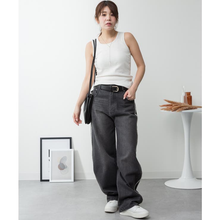 カップ付きコットンフライスタンクトップ | atONE | 詳細画像4 