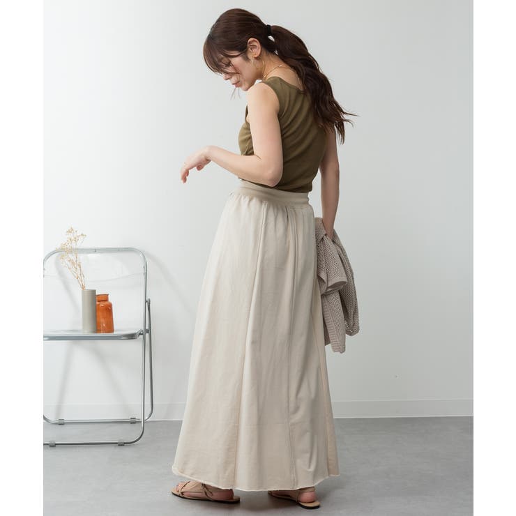 カップ付きコットンフライスタンクトップ | atONE | 詳細画像51 