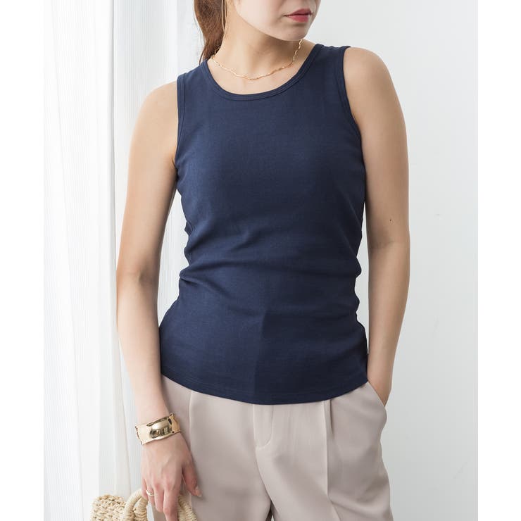 カップ付きコットンフライスタンクトップ | atONE | 詳細画像52 