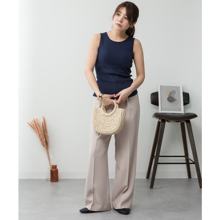 カップ付きコットンフライスタンクトップ | atONE | 詳細画像55 