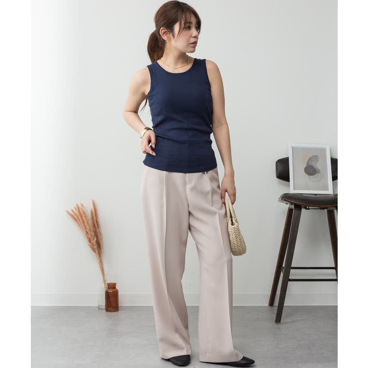 カップ付きコットンフライスタンクトップ | atONE | 詳細画像56 