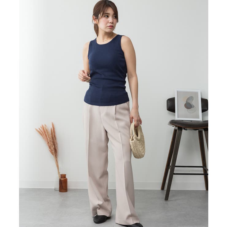 カップ付きコットンフライスタンクトップ | atONE | 詳細画像57 