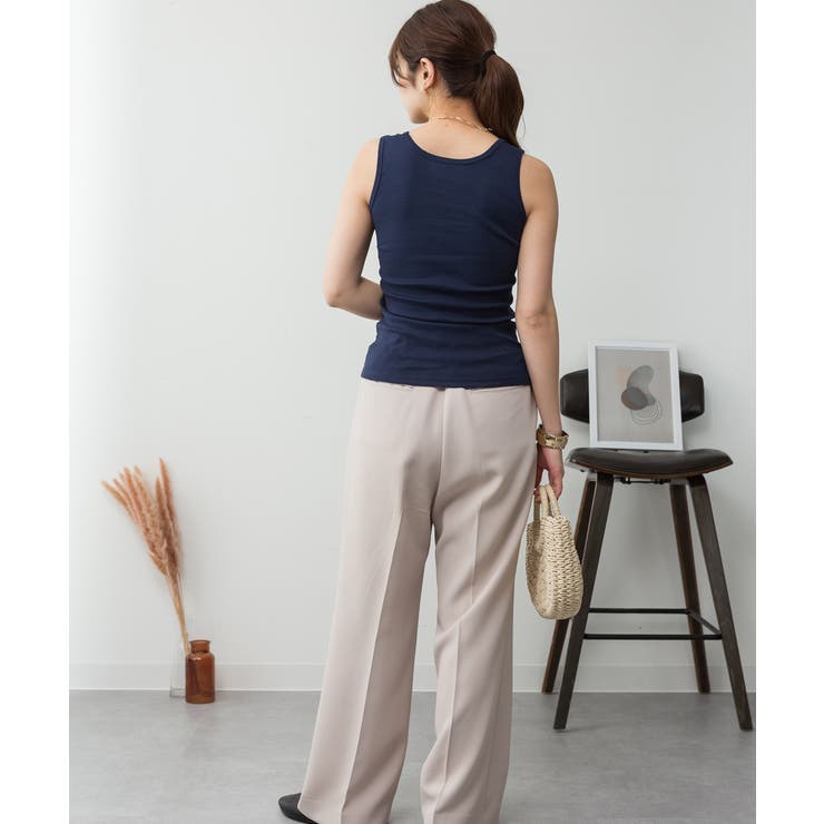 カップ付きコットンフライスタンクトップ | atONE | 詳細画像60 