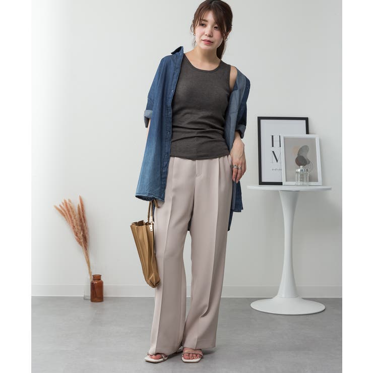 カップ付きコットンフライスタンクトップ | atONE | 詳細画像67 