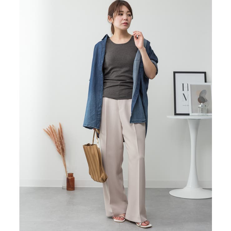 カップ付きコットンフライスタンクトップ | atONE | 詳細画像69 