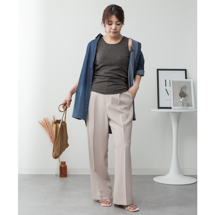 カップ付きコットンフライスタンクトップ | atONE | 詳細画像70 