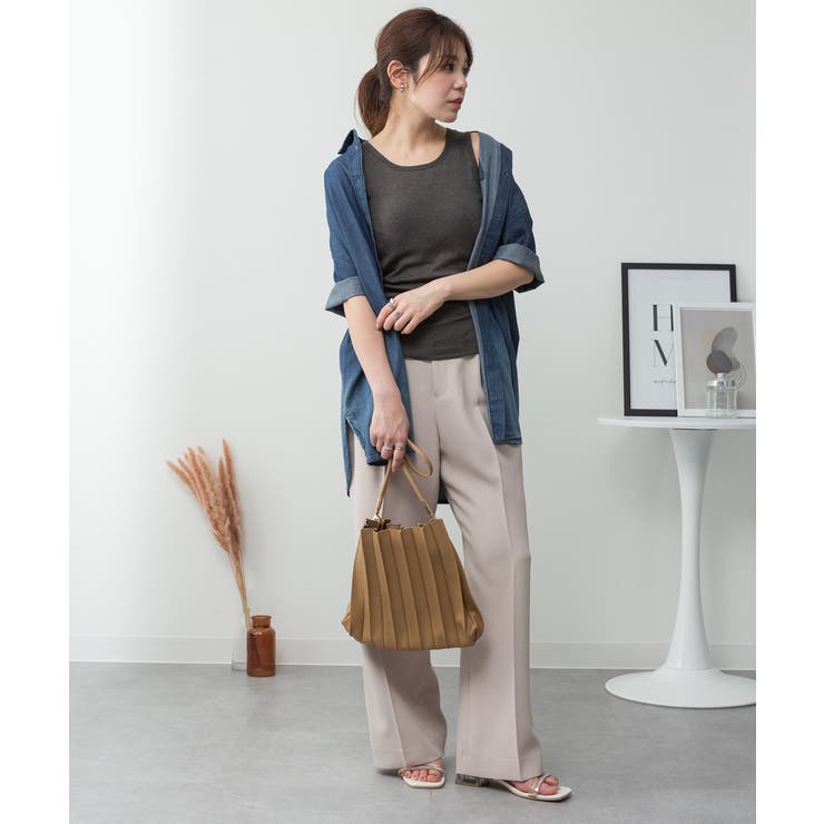 カップ付きコットンフライスタンクトップ | atONE | 詳細画像71 