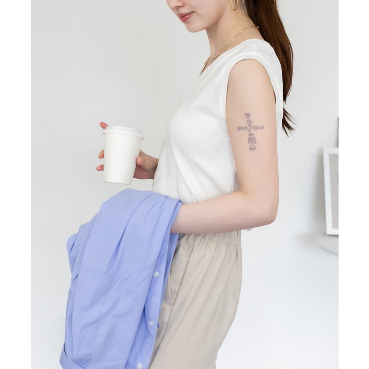 Vネックノースリーブトップス | atONE | 詳細画像19 