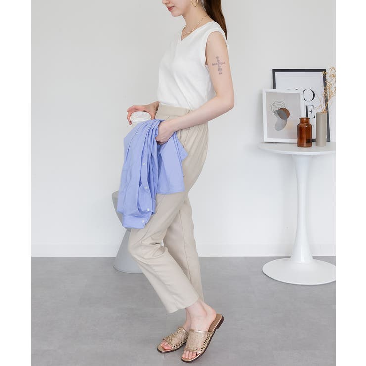 Vネックノースリーブトップス | atONE | 詳細画像22 