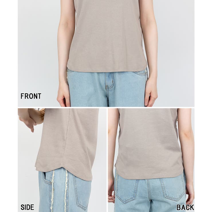 Vネックノースリーブトップス | atONE | 詳細画像30 