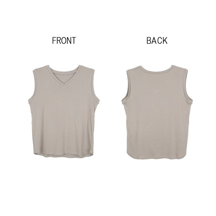 Vネックノースリーブトップス | atONE | 詳細画像32 