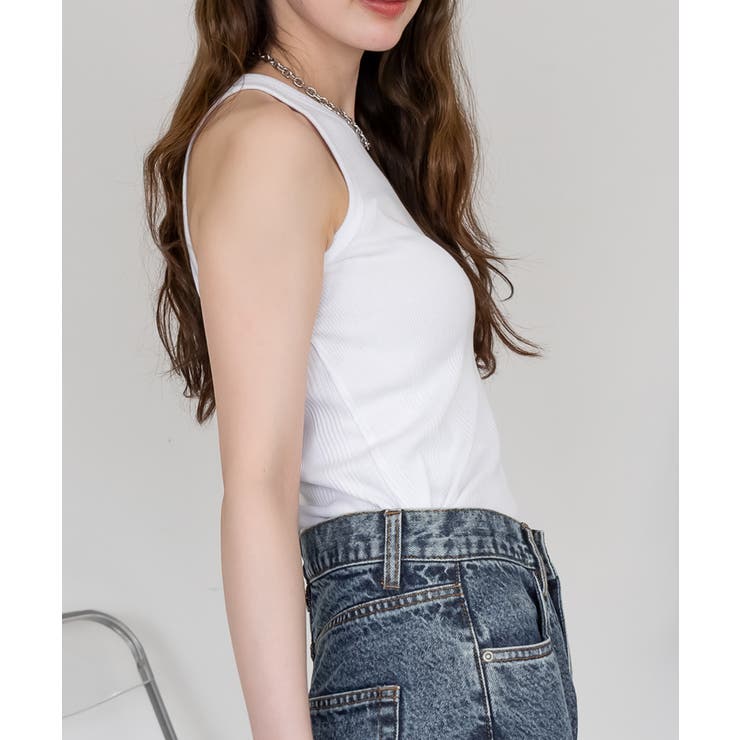 ランダムリブ アメリカンスリーブタンクトップ | atONE | 詳細画像8 