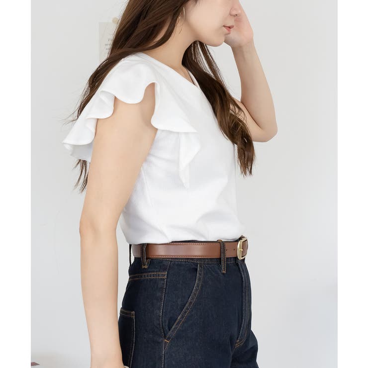 フレアーフレンチスリーブTシャツ | atONE | 詳細画像19 