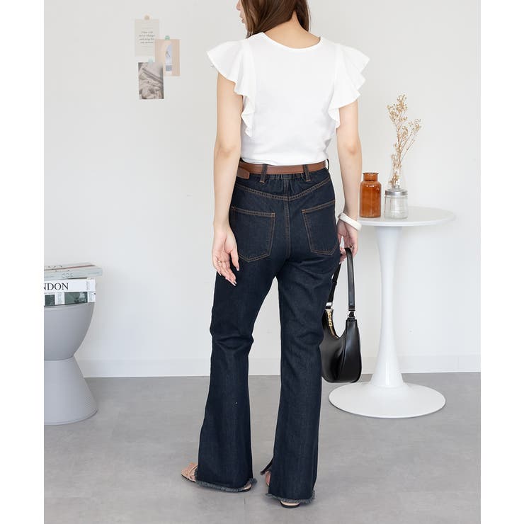 フレアーフレンチスリーブTシャツ | atONE | 詳細画像23 