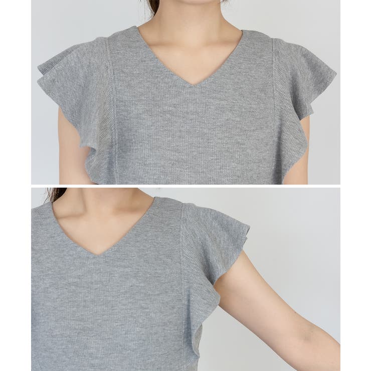 フレアーフレンチスリーブTシャツ | atONE | 詳細画像34 