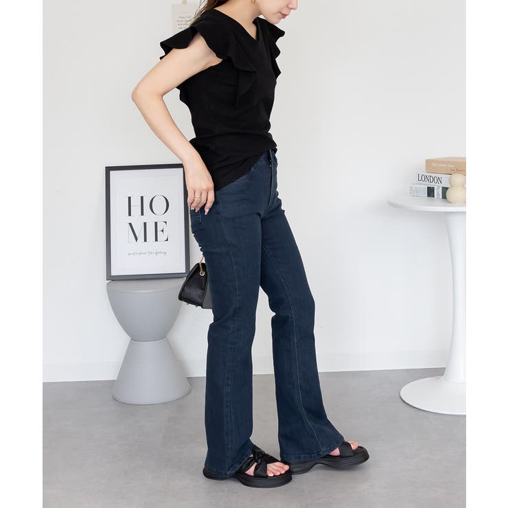 フレアーフレンチスリーブTシャツ | atONE | 詳細画像6 