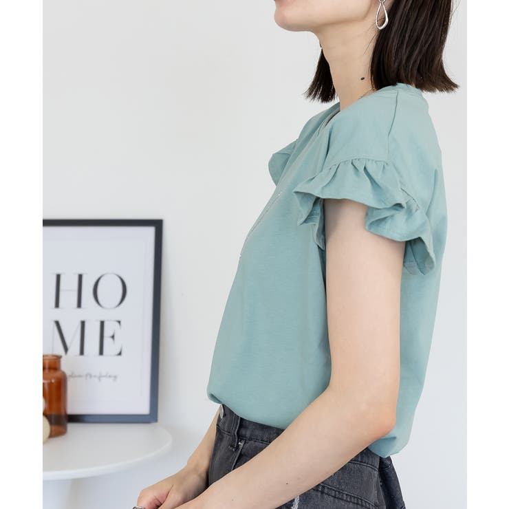 袖フレアノースリーブシャツ | atONE | 詳細画像10 