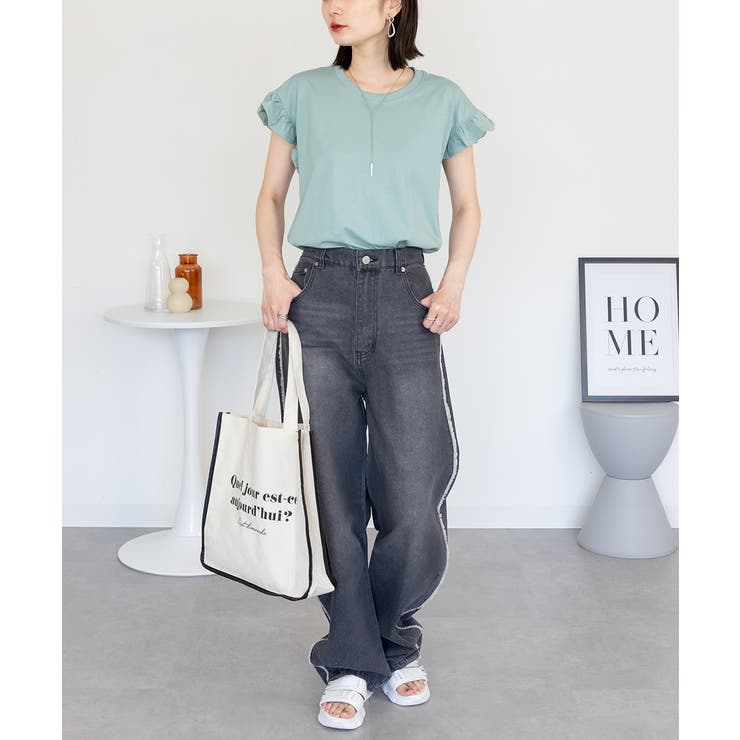 袖フレアノースリーブシャツ | atONE | 詳細画像12 