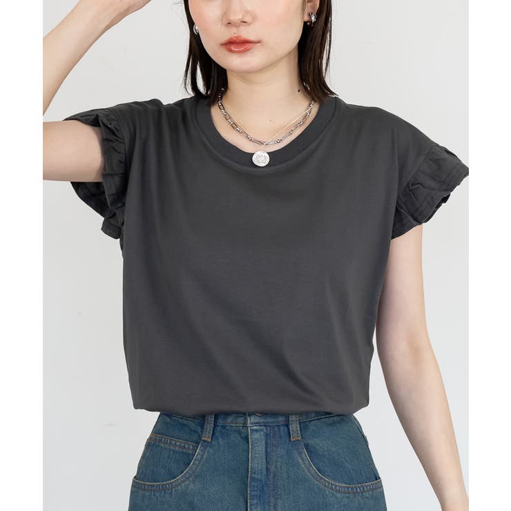 袖フレアノースリーブシャツ | atONE | 詳細画像15 