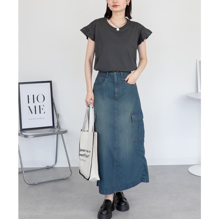 袖フレアノースリーブシャツ | atONE | 詳細画像18 