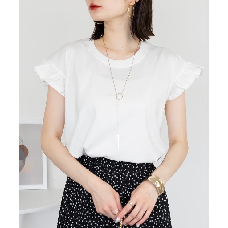 袖フレアノースリーブシャツ | atONE | 詳細画像1 