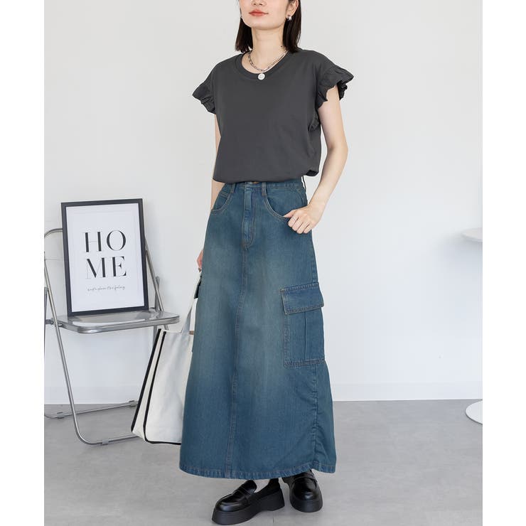 袖フレアノースリーブシャツ | atONE | 詳細画像19 