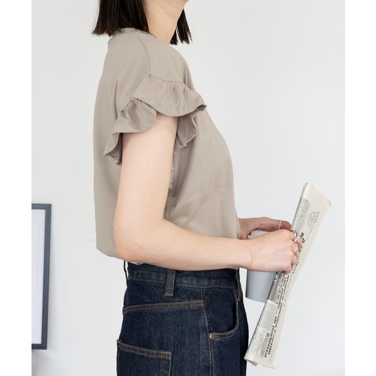 袖フレアノースリーブシャツ | atONE | 詳細画像24 