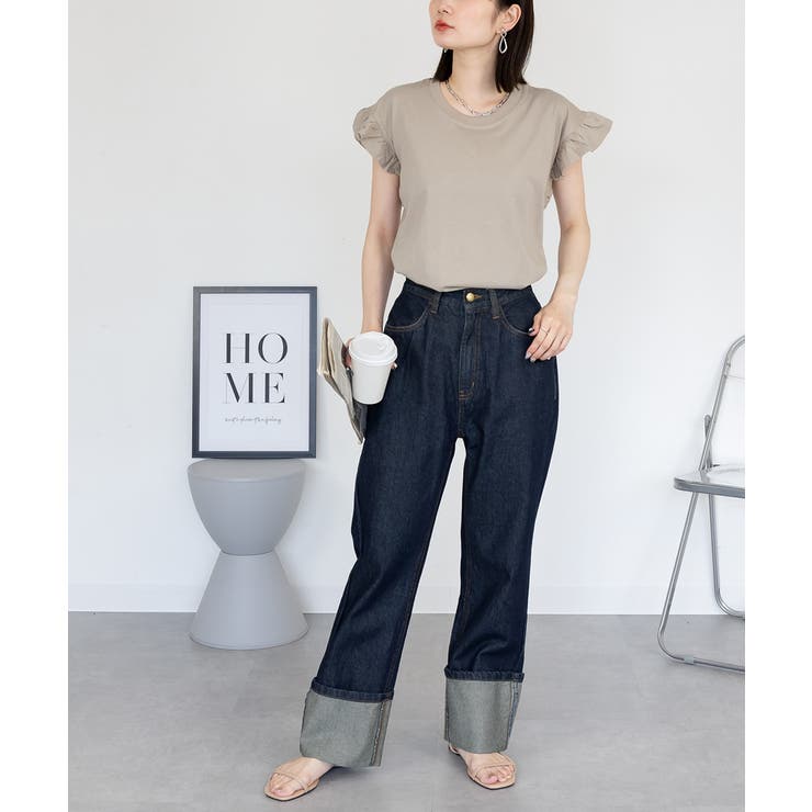 袖フレアノースリーブシャツ | atONE | 詳細画像26 