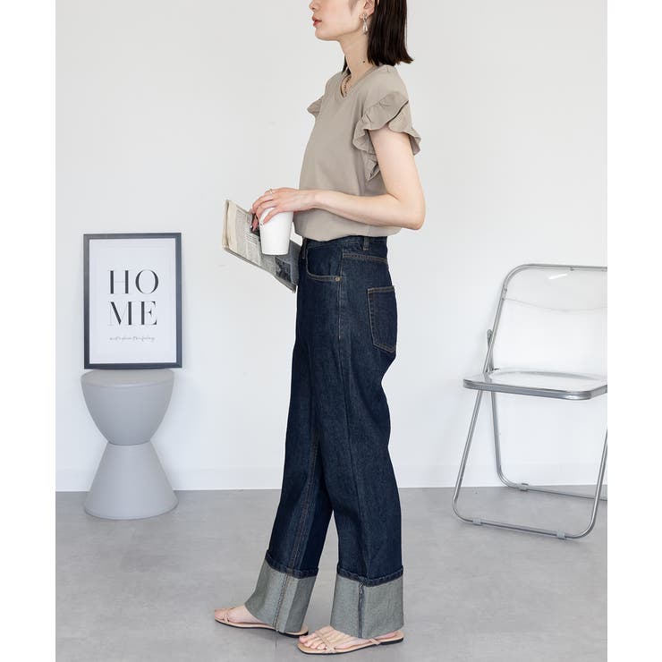 袖フレアノースリーブシャツ | atONE | 詳細画像27 