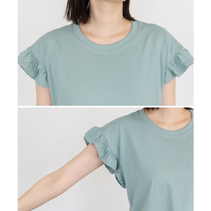 袖フレアノースリーブシャツ | atONE | 詳細画像42 