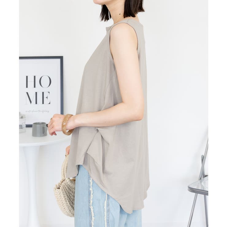 脇タックノースリーブトップス | atONE | 詳細画像13 