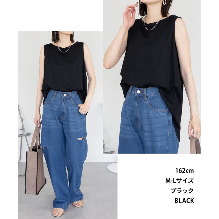 脇タックノースリーブトップス | atONE | 詳細画像19 