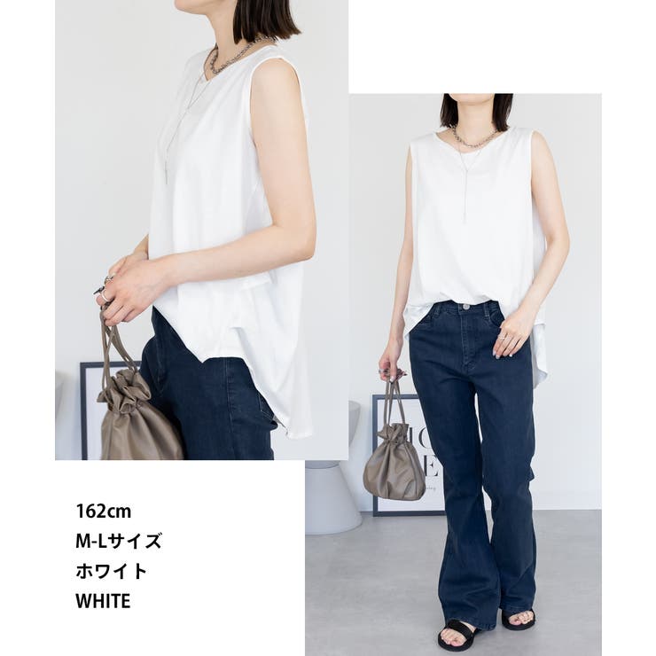 脇タックノースリーブトップス | atONE | 詳細画像20 