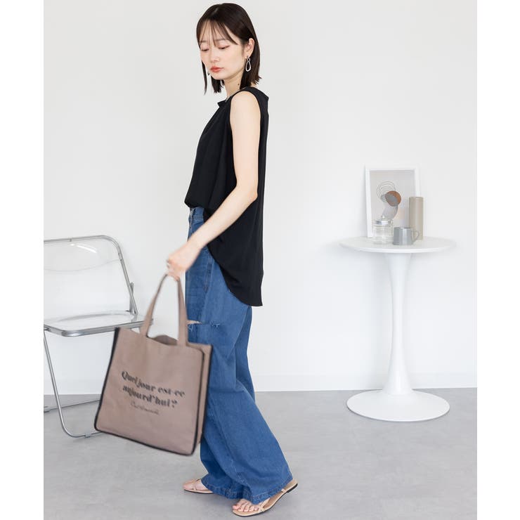 脇タックノースリーブトップス | atONE | 詳細画像4 