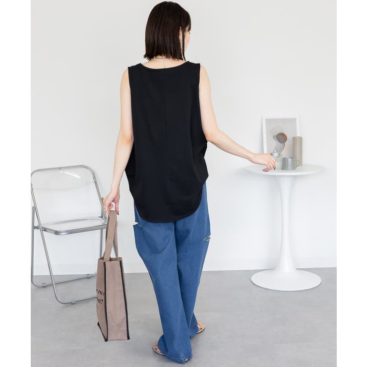 脇タックノースリーブトップス | atONE | 詳細画像5 