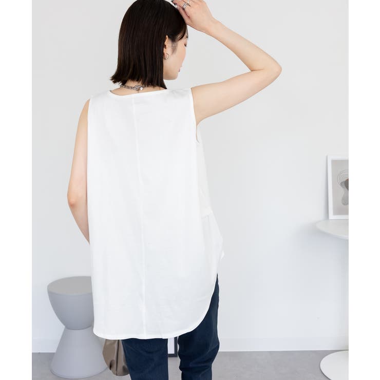 脇タックノースリーブトップス | atONE | 詳細画像8 