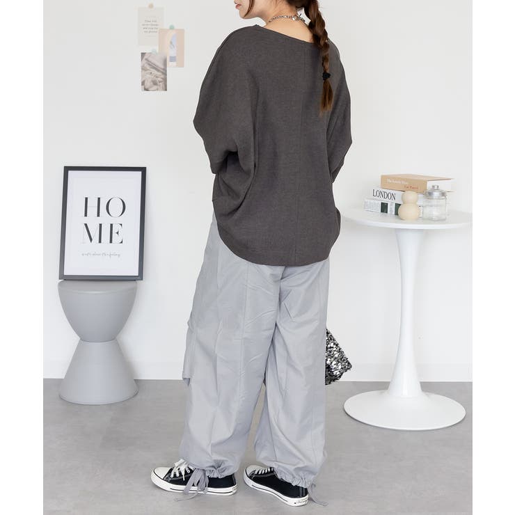 コットンワッフル7分袖ドルマンTシャツ | atONE | 詳細画像21 