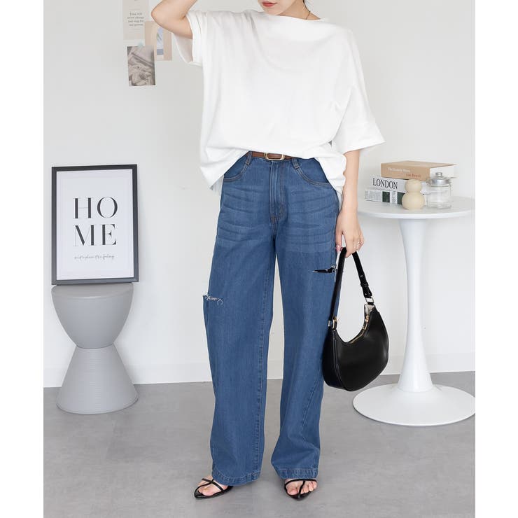 コットンワッフル7分袖ドルマンTシャツ | atONE | 詳細画像33 