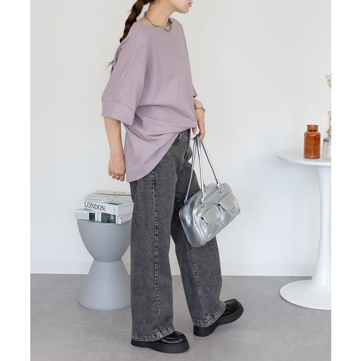 コットンワッフル7分袖ドルマンTシャツ | atONE | 詳細画像41 