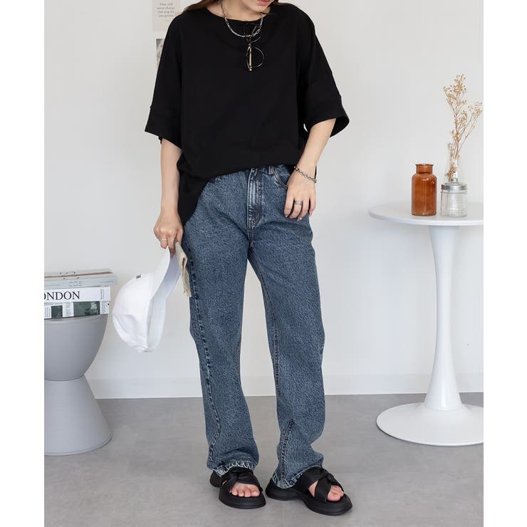 コットンワッフル7分袖ドルマンTシャツ | atONE | 詳細画像5 