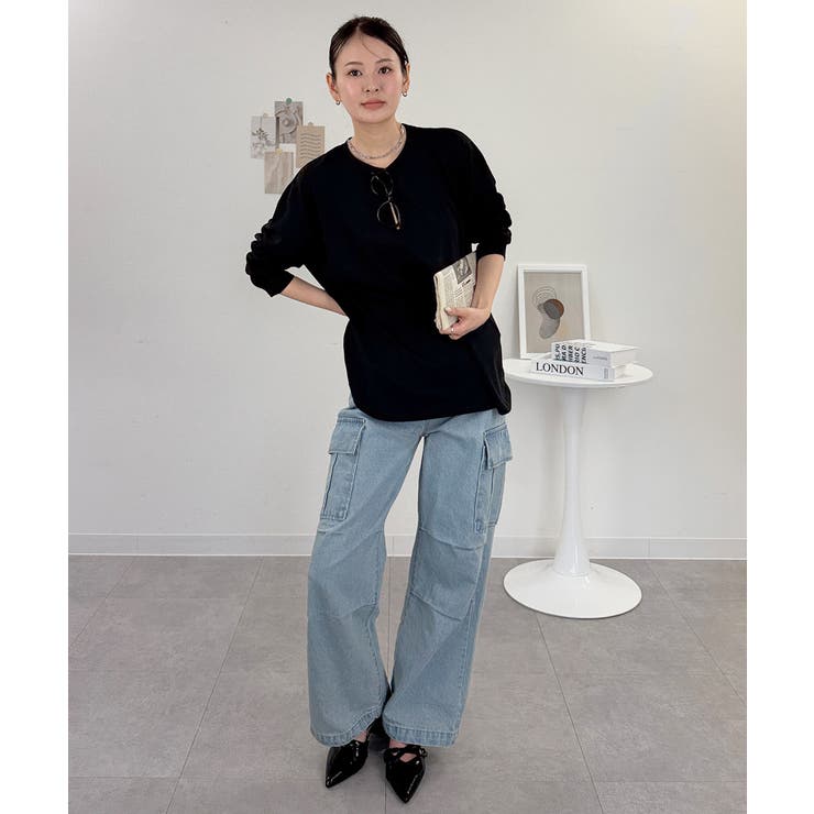 オーバーサイズ裾ラウンドカットソー | atONE | 詳細画像10 