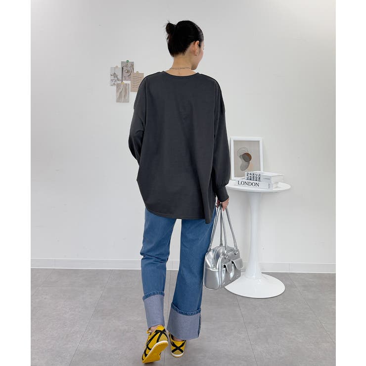 オーバーサイズ裾ラウンドカットソー | atONE | 詳細画像19 