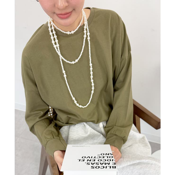 オーバーサイズ裾ラウンドカットソー | atONE | 詳細画像21 