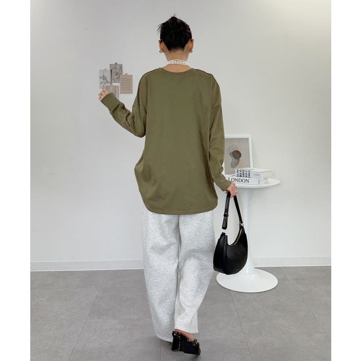 オーバーサイズ裾ラウンドカットソー | atONE | 詳細画像26 