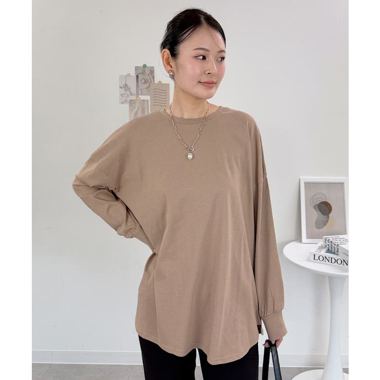 オーバーサイズ裾ラウンドカットソー | atONE | 詳細画像27 