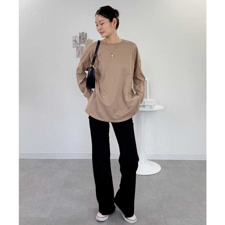 オーバーサイズ裾ラウンドカットソー | atONE | 詳細画像31 